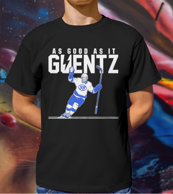 As Good As It Guentz 59 Tampa Bay Lightning Jake Guentzel Hockey Player T-Shirt