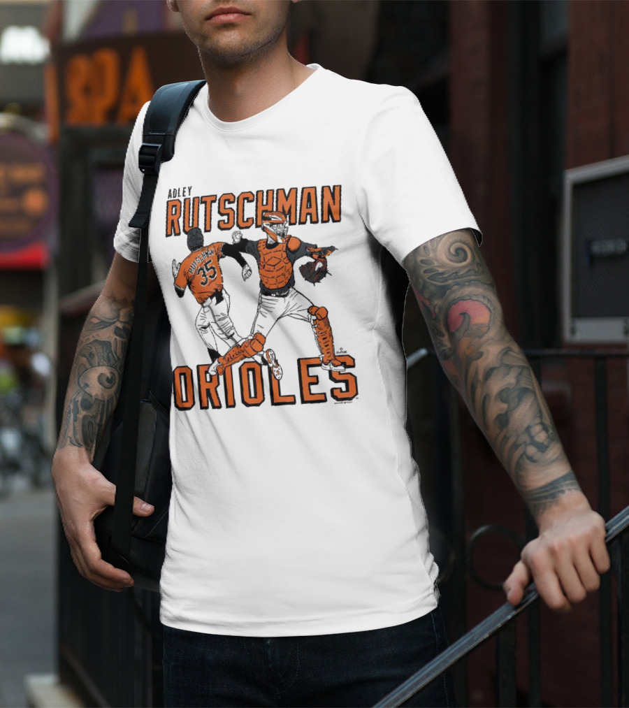 Adley Rutschman Baltimore Orioles #35 MLB Catcher T-Shirt
