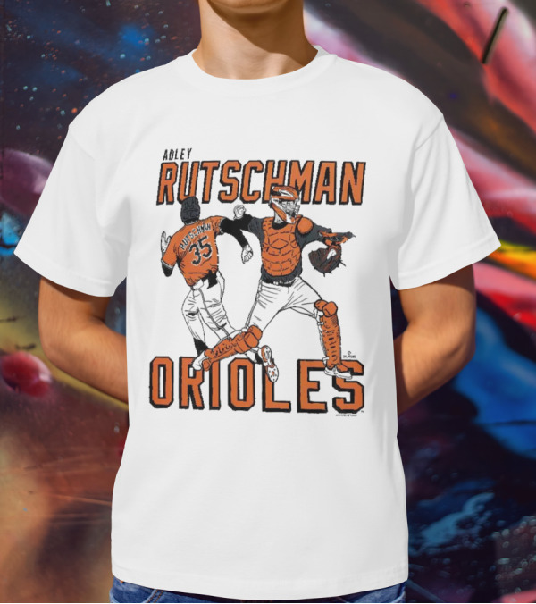 Adley Rutschman Baltimore Orioles #35 MLB Catcher T-Shirt