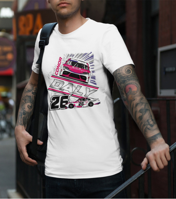 Conor Daly 26 Polkadot Racing Car T-Shirt