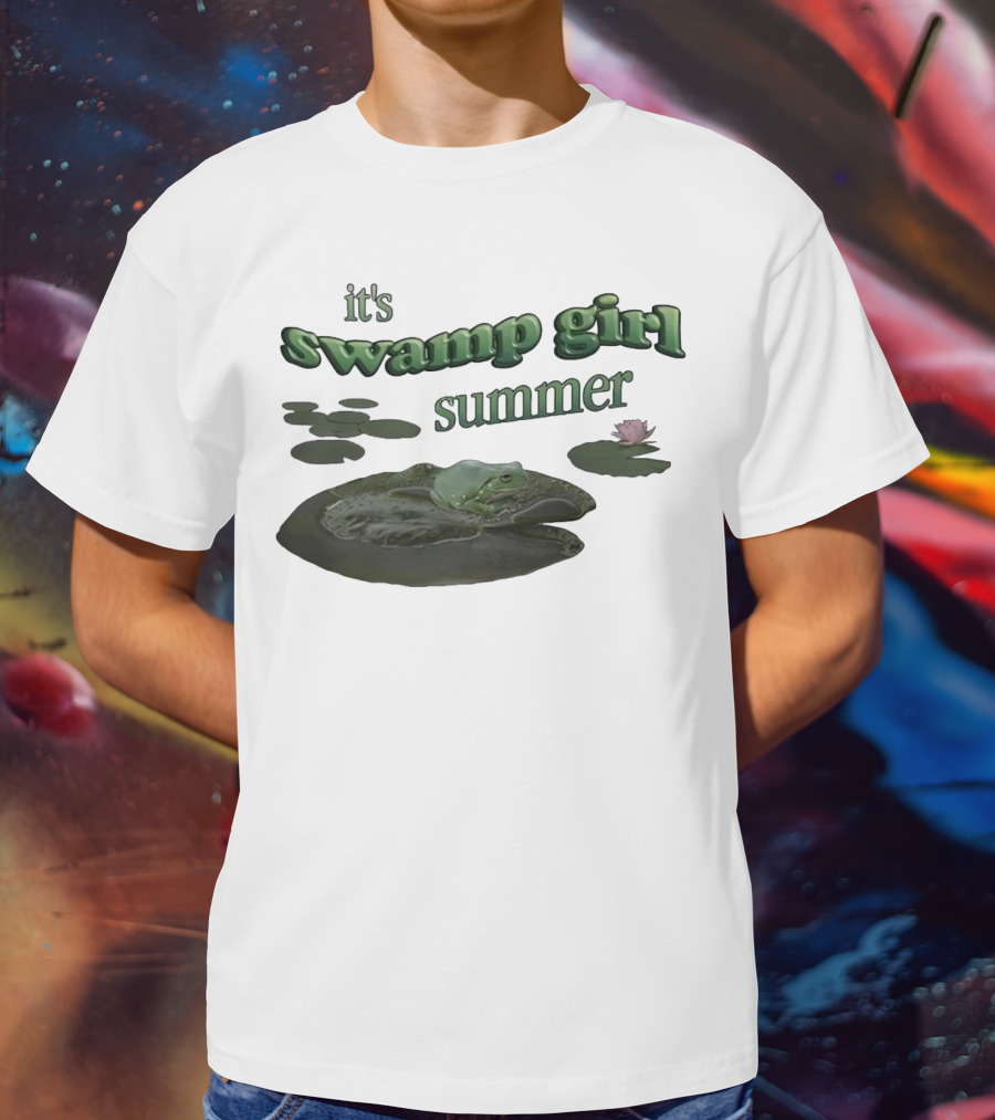 It's Swamp Girl Summer Frog Lily Pads Blossom T-Shirt