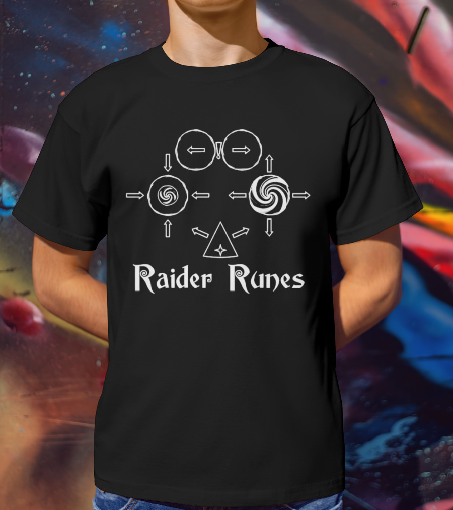 Raider Runes Circular Symbols And Arrows T-Shirt