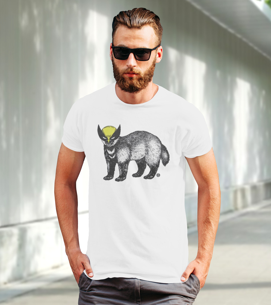 This Is Textbook Wolverine With Yellow Mask On Animal T-Shirt