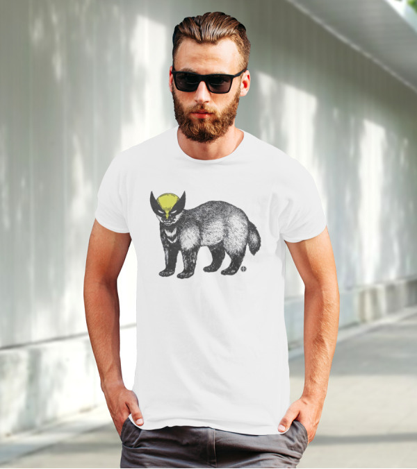This Is Textbook Wolverine With Yellow Mask On Animal T-Shirt