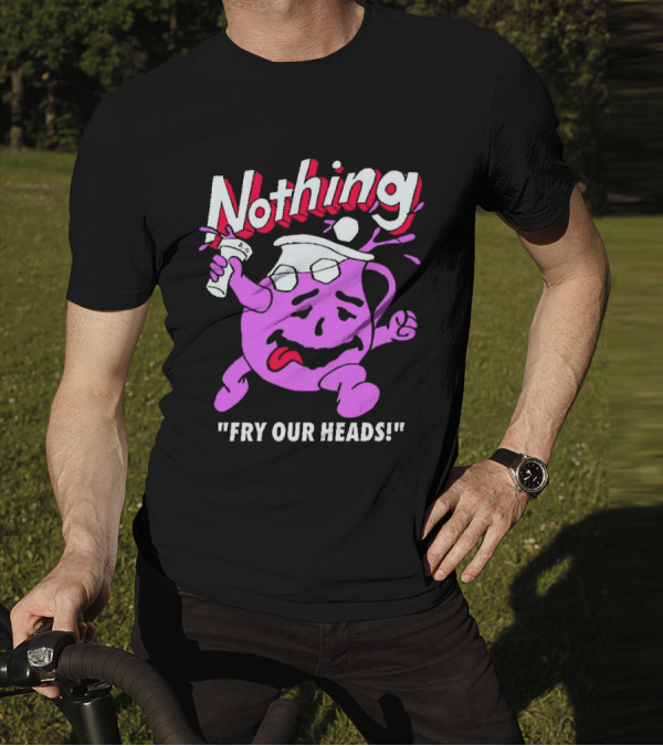 Nothing Fry Our Heads Purple Pitcher Character T-Shirt