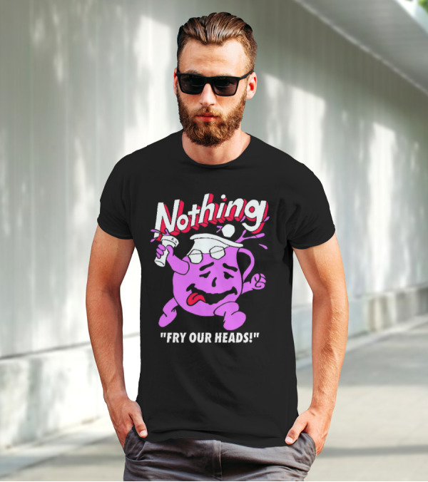 Nothing Fry Our Heads Purple Pitcher Character T-Shirt