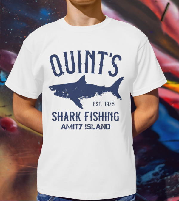 Quint’s Shark Fishing Amity Island EST 1975 T-Shirt