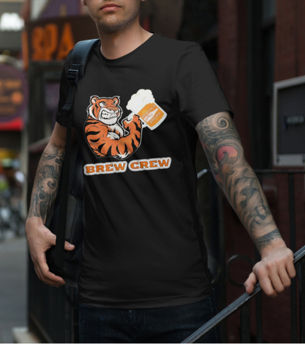 Bengals Brews Brew Crew Tiger Beer Mug T-Shirt