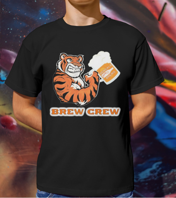 Bengals Brews Brew Crew Tiger Beer Mug T-Shirt