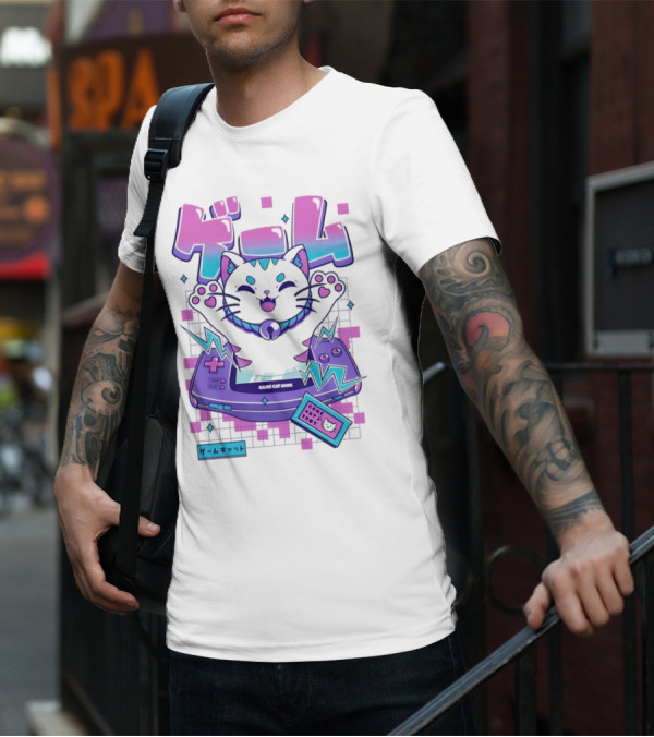 Game Cat Advance Yuri Santos Pereira ゲームキャット T-Shirt