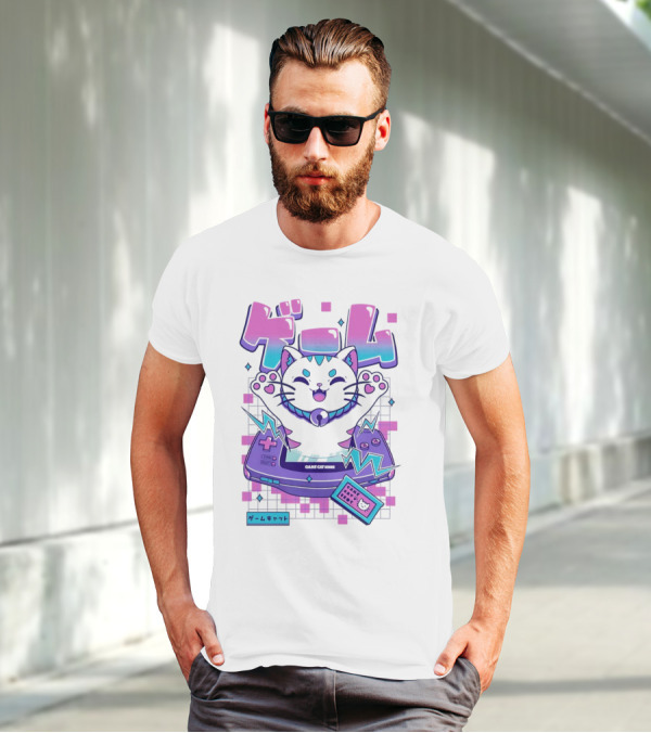 Game Cat Advance Yuri Santos Pereira ゲームキャット T-Shirt
