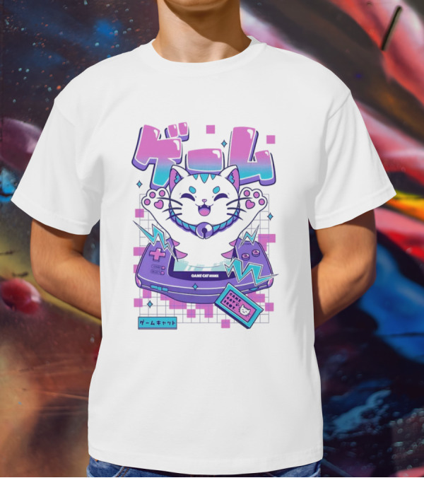 Game Cat Advance Yuri Santos Pereira ゲームキャット T-Shirt