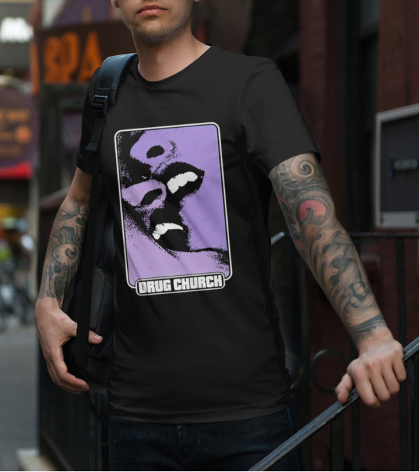 Drug Church Purple Lips Pure Noise T-Shirt