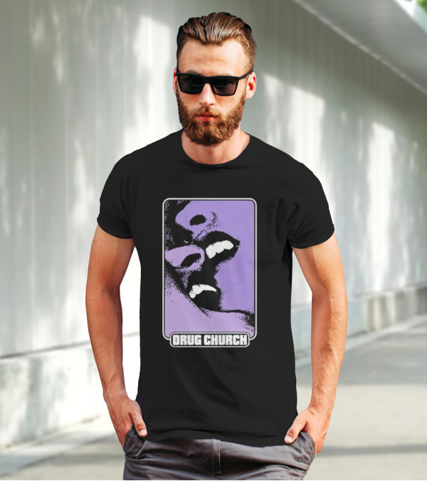 Drug Church Purple Lips Pure Noise T-Shirt