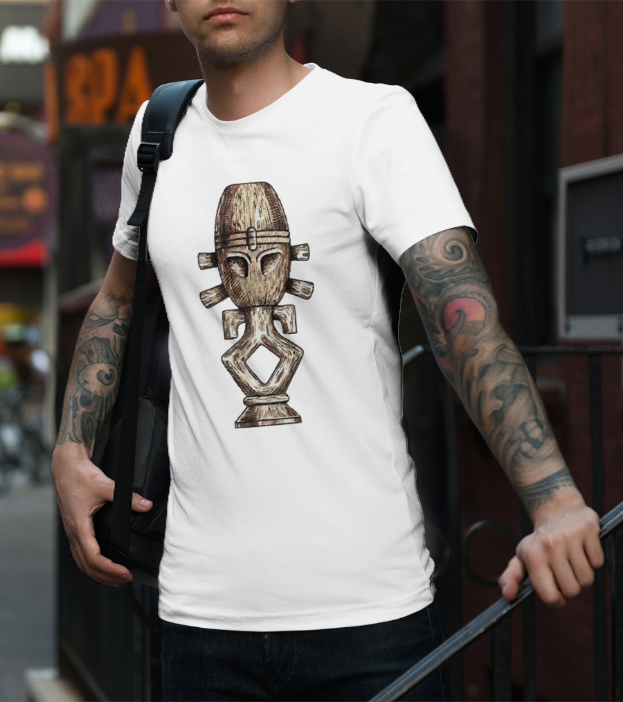 Seeking Jamaharon Ancient Symbol With Tribal Mask T-Shirt