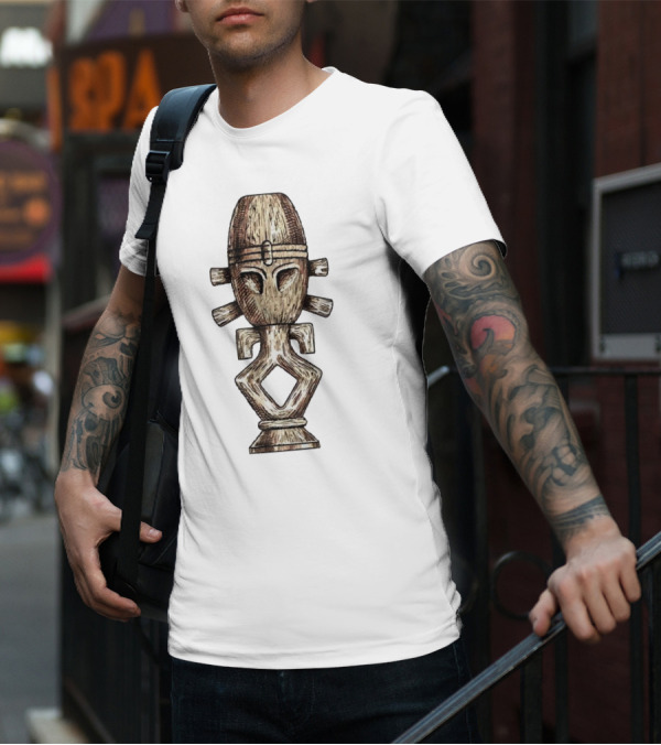Seeking Jamaharon Ancient Symbol With Tribal Mask T-Shirt