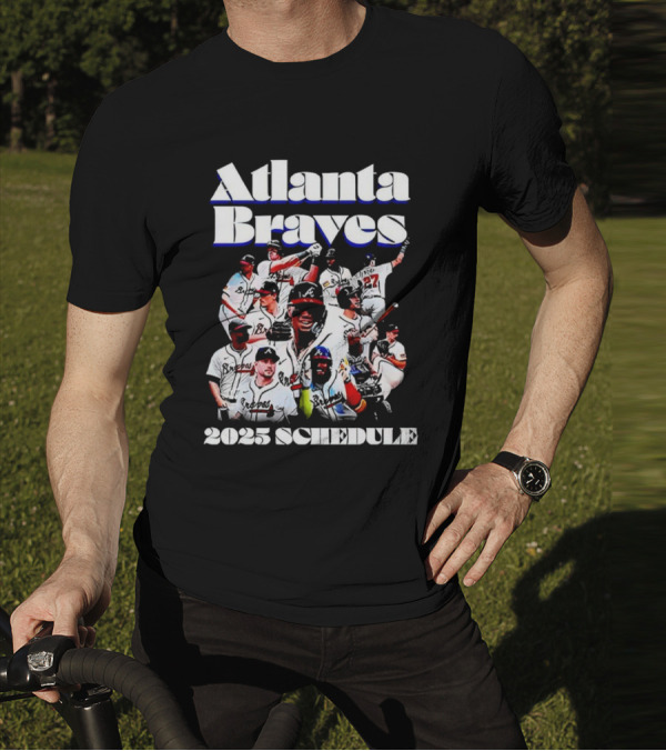 Atlanta Braves 2025 Schedule Team Players T-Shirt