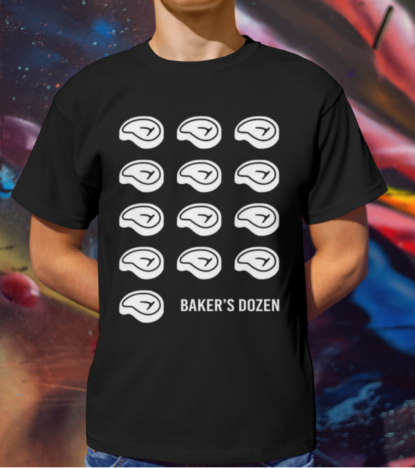 Baker’s Dozen Steak Illustration Dr Shawn Baker T-Shirt