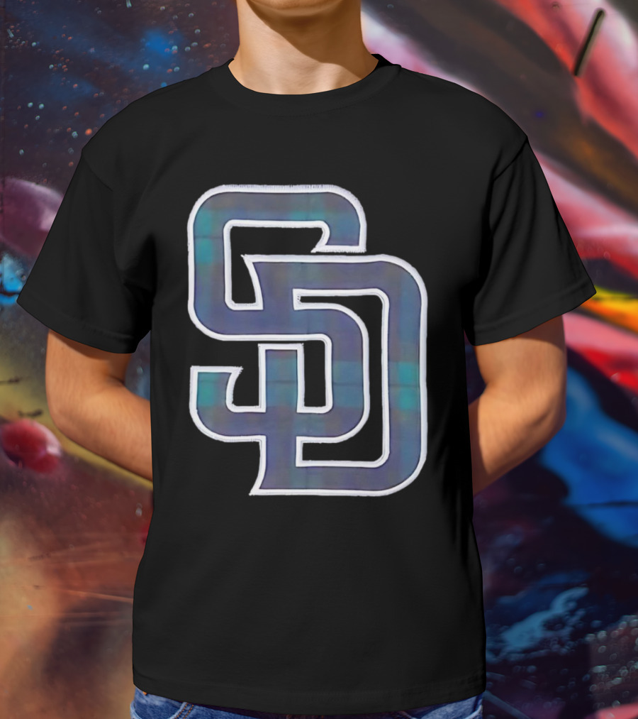 San Diego Padres SD Emblem With Bold Interlocking Letters T-Shirt