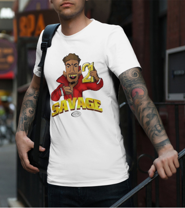 Savage 21 PWC Cartoon Character T-Shirt