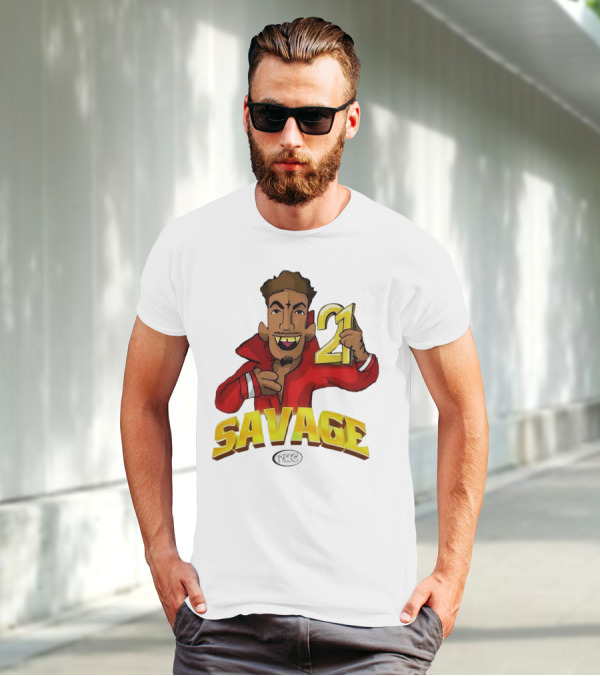Savage 21 PWC Cartoon Character T-Shirt