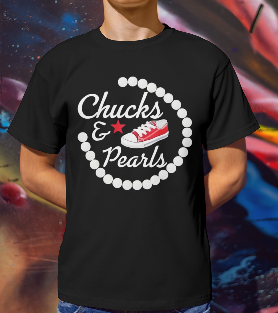 Chucks Pearls Red Sneaker Star T-Shirt