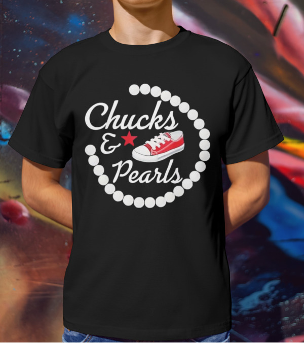 Chucks Pearls Red Sneaker Star T-Shirt