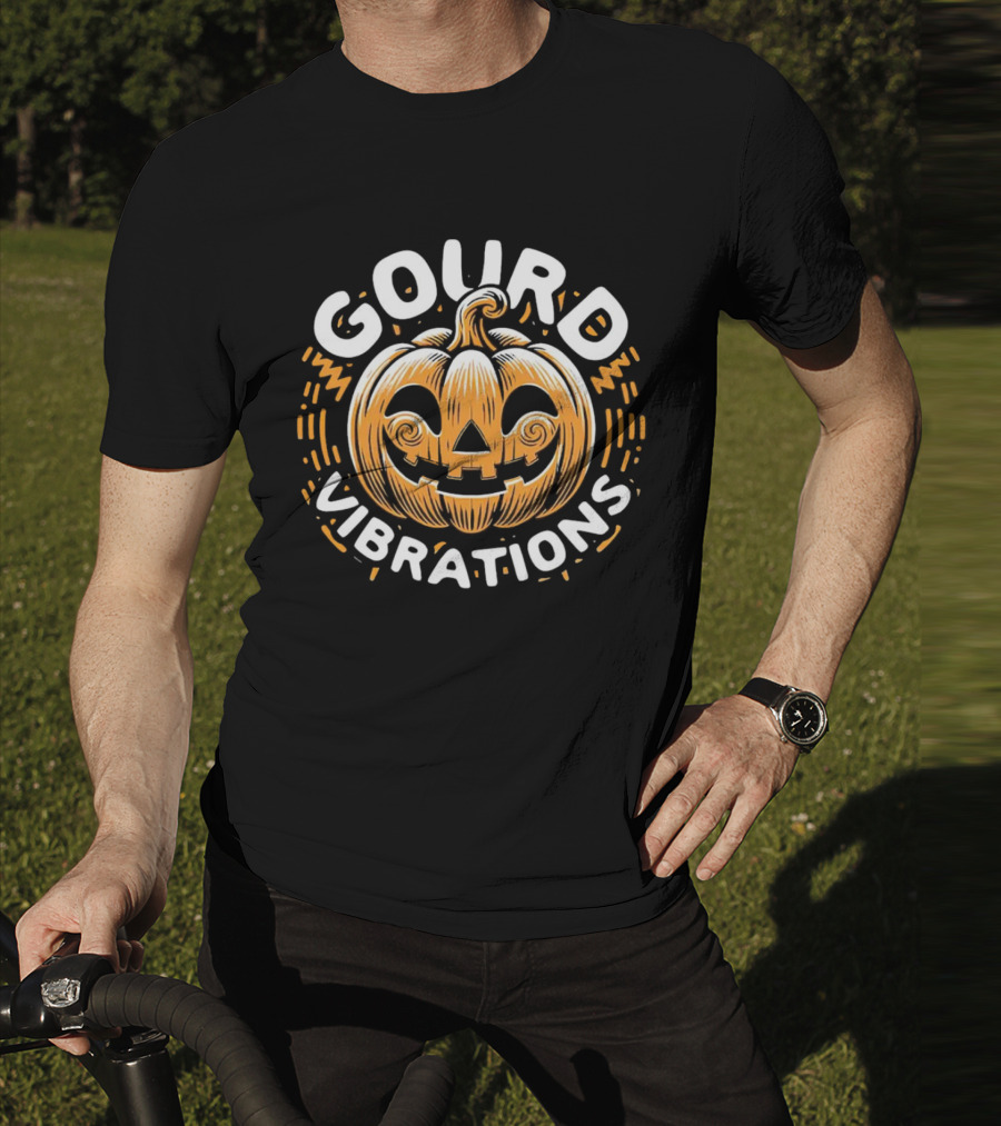 Gourd Vibrations Pumpkin Jack-O'-Lantern T-Shirt