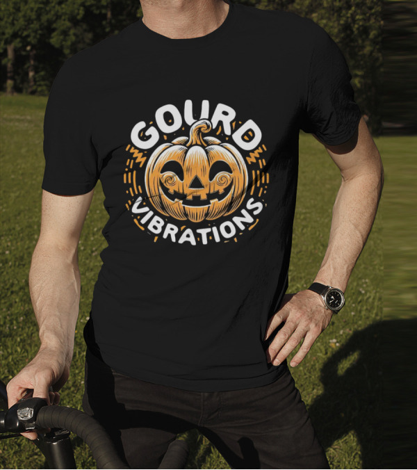 Gourd Vibrations Pumpkin Jack-O'-Lantern T-Shirt