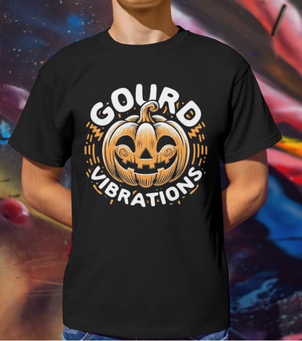 Gourd Vibrations Pumpkin Jack-O'-Lantern T-Shirt