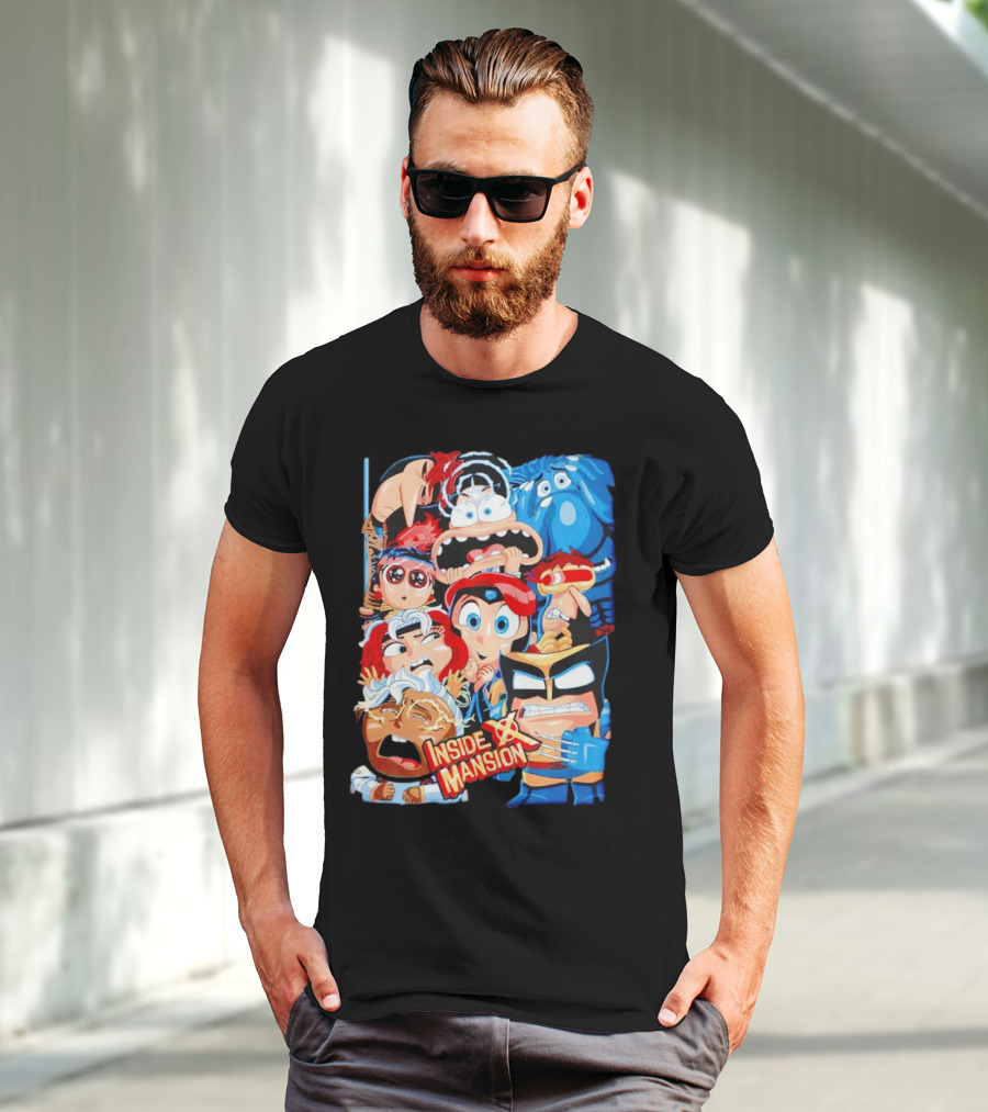 Inside X Mansion Inside Out 2 X-Men Mashup T-Shirt