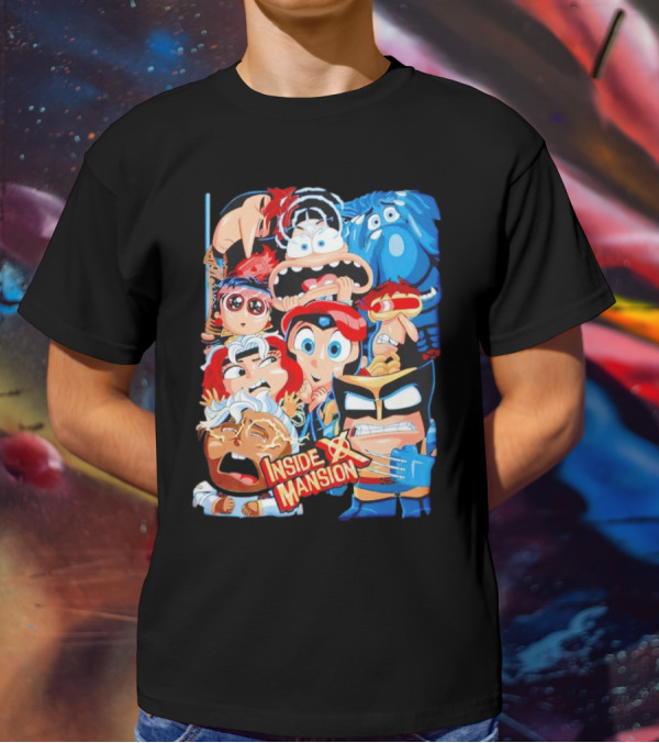 Inside X Mansion Inside Out 2 X-Men Mashup T-Shirt