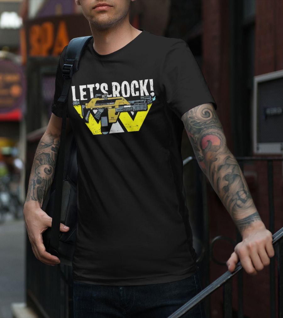 LET'S ROCK Aliens Weyland Yutani Pulse Rifle T-Shirt