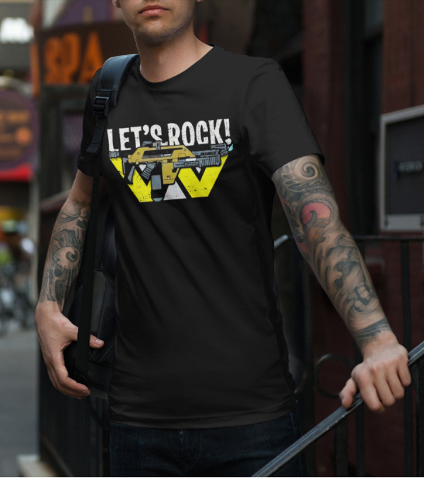 LET'S ROCK Aliens Weyland Yutani Pulse Rifle T-Shirt
