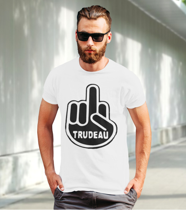 Trudeau Middle Finger Hand Gesture T-Shirt