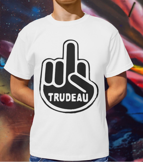 Trudeau Middle Finger Hand Gesture T-Shirt