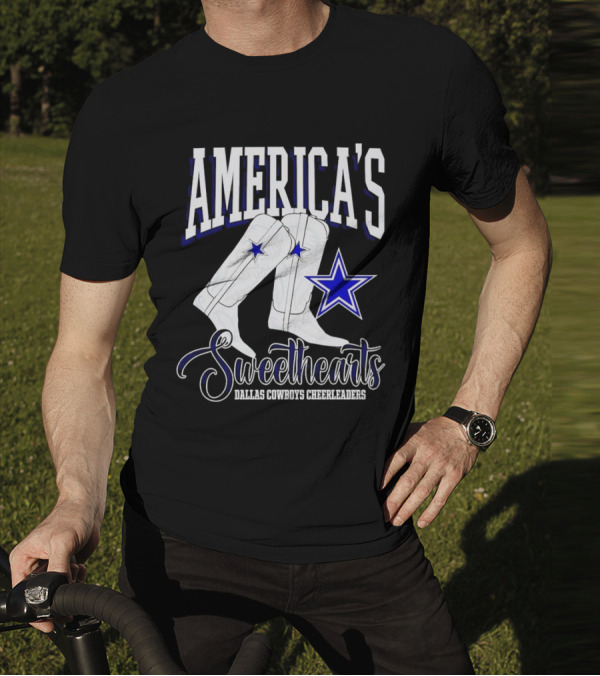 America's Sweethearts Dallas Cowboys Cheerleaders Boots T-Shirt