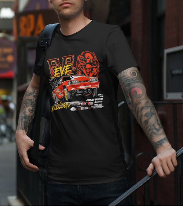 Eve Nic Roberts Devils Glue Racing Bully Tuned Nitrous Outlet Nitro Mustang T-Shirt