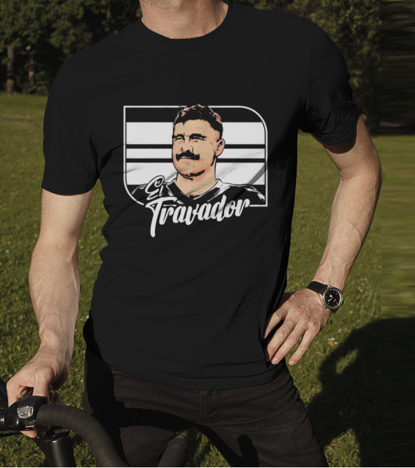 Travis Kelce El Travador NFL Football Player Caricature T-Shirt