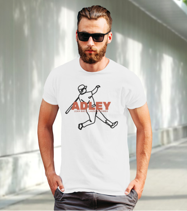 Adley Lean Back Launch Bombs Baseball T-Shirt