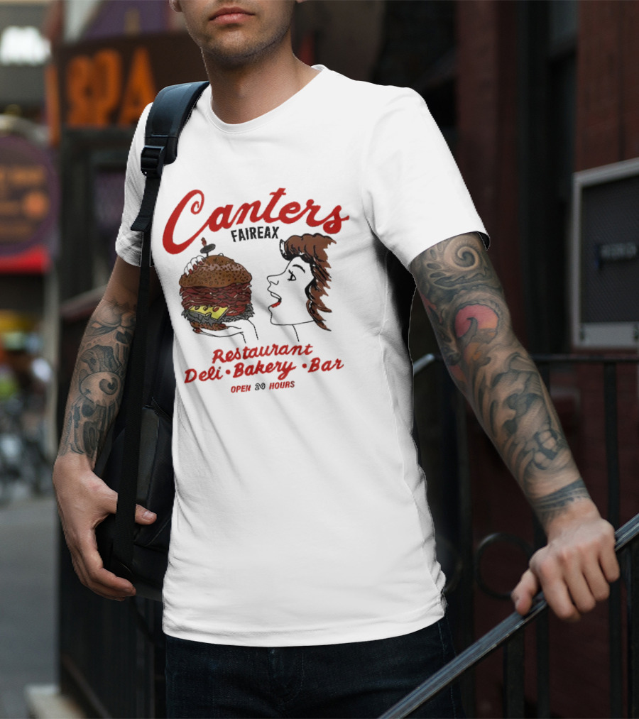 Canter's Deli Restaurant Bakery Bar Fairfax Los Angeles Open 24 Hours T-Shirt