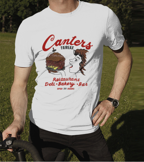 Canter's Deli Restaurant Bakery Bar Fairfax Los Angeles Open 24 Hours T-Shirt