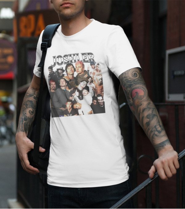 Joshler Collage Of Band Members And Group Poses T-Shirt