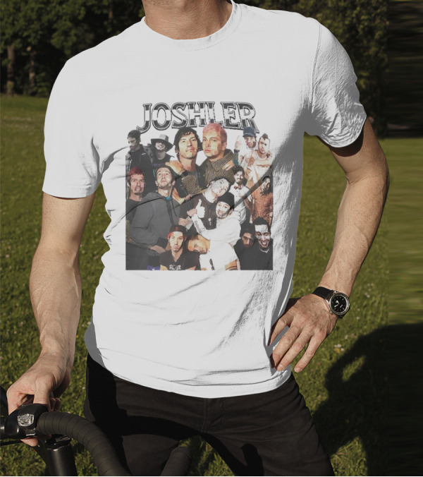 Joshler Collage Of Band Members And Group Poses T-Shirt