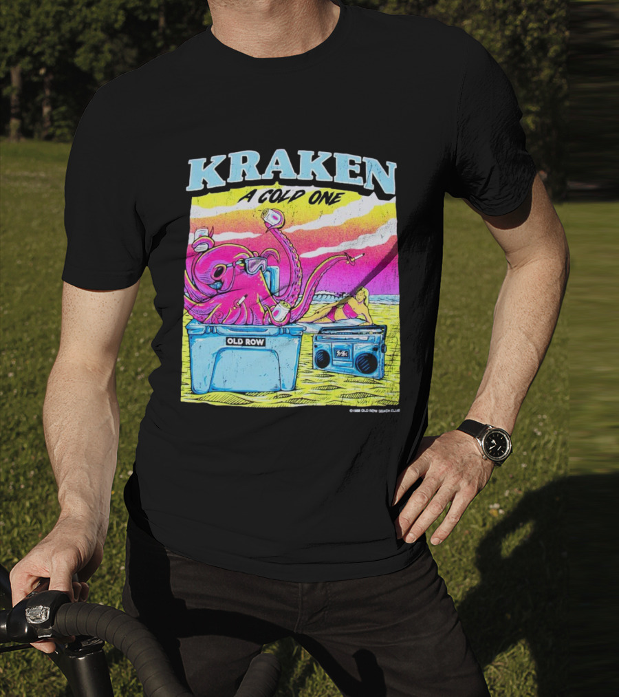 KRAKEN A COLD ONE OLD ROW BEACH CLUB T-Shirt