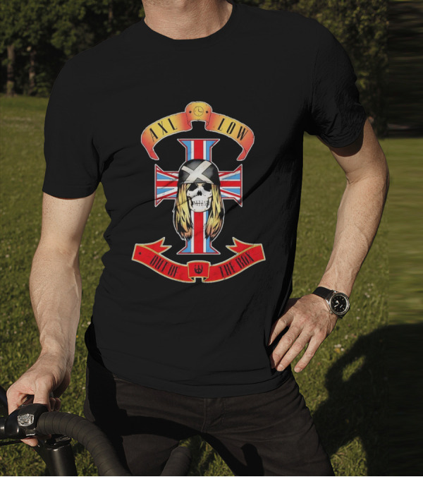 AXL LOW Skull Out Of The Box Union Jack Cross T-Shirt