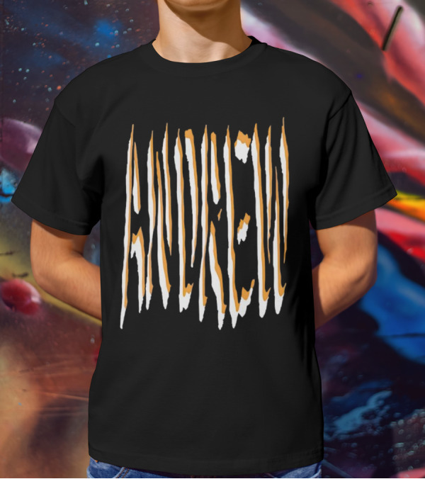 Euphoria Rue Bennett Zendaya Andrew Distorted Text T-Shirt