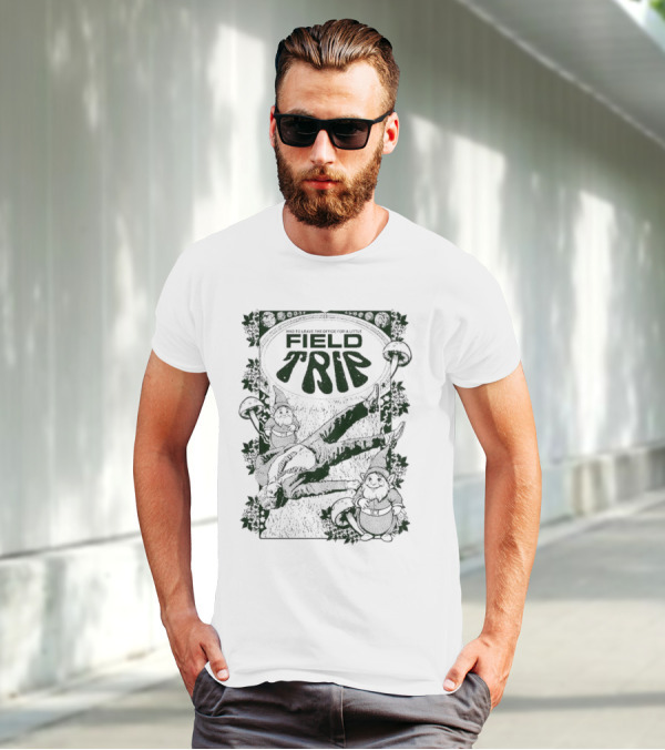 Field Trip Gnomes And Mushrooms In Nature Adventure T-Shirt