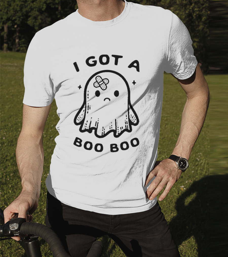 I Got A Boo Boo Ghost With Bandage On Head T-Shirt