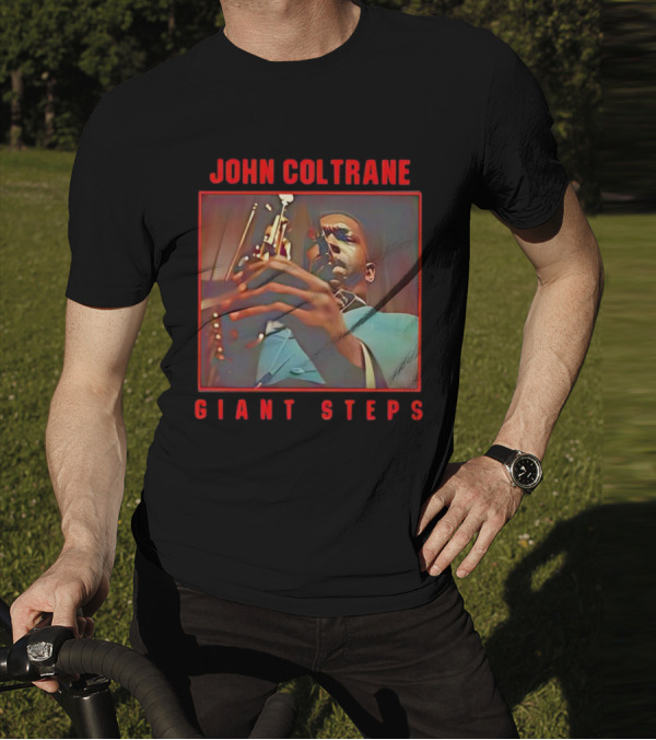 John Coltrane Giant Steps Album Cover Saxophone Iconic Jazz Image T-Shirt
